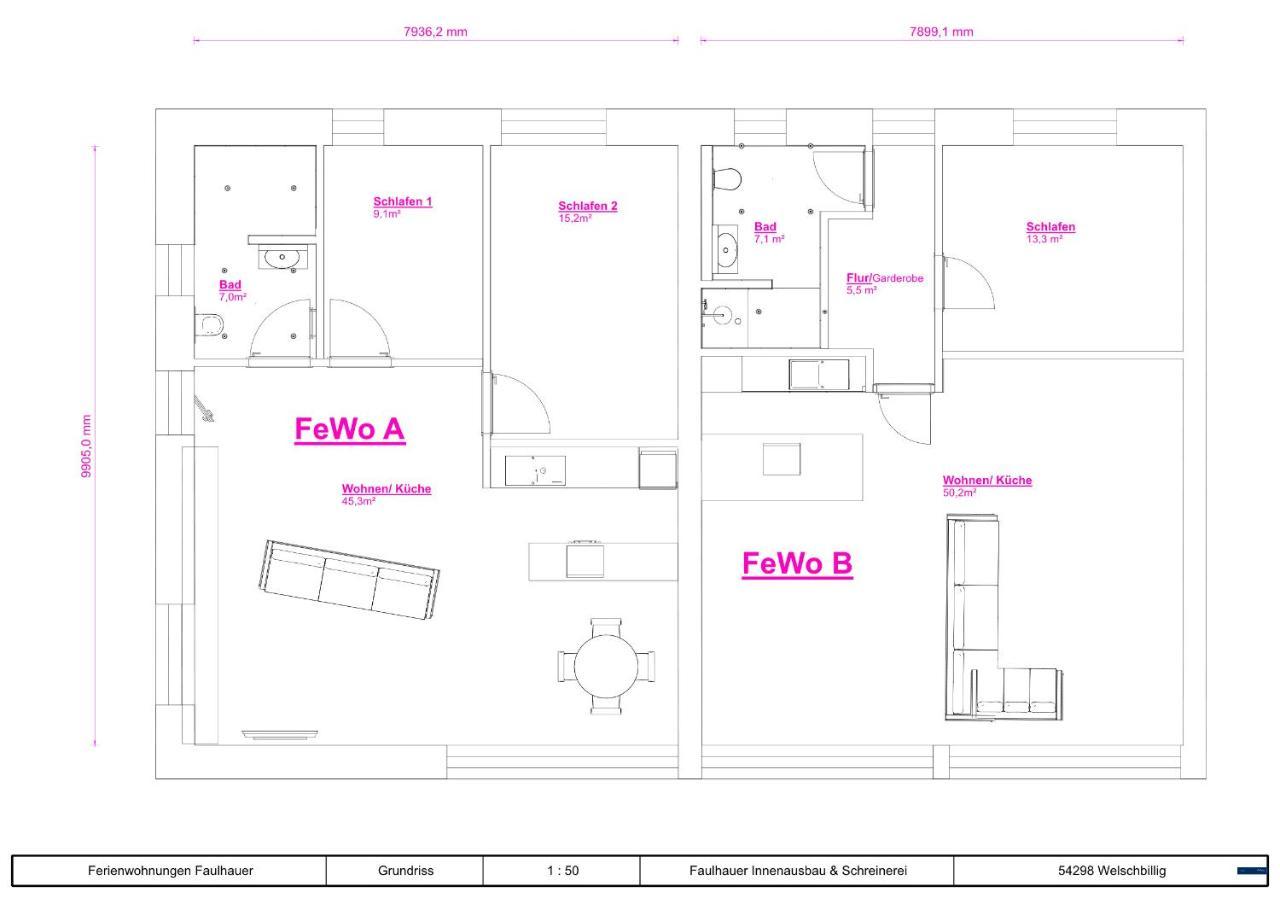 Ferienwohnungen Faulhauer Welschbillig ภายนอก รูปภาพ
